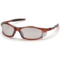 Pyramex Solara Safety Glasses - Indoor/Outdoor Mirror Lens, Trans Orange Frame
