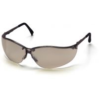Pyramex V2-Metal Safety Glasses - Indoor/Outdoor Mirror Lens, Gun Metal Frame