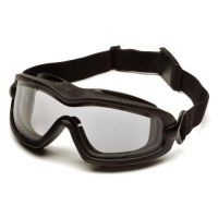 Pyramex V2G-XP Safety Goggles, single - Black Frame/Dual Clear Anti-Fog Lens