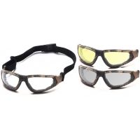 Pyramex XSG Ballistic Shooting Glasses w/ Clear, Gray and Amber Ballistic Lens Kit