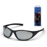 Pyramex Zone II Safety Eyewear - Silver Mirror Lens, Matte Black Frame