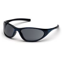 Pyramex Zone II Safety Glasses - Gray Lens, Blue Wood Frame