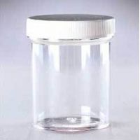 Qorpak Polystyrene Jars with Cap 3811, Case of 48