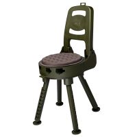 Quake The Stag Swivel Hunting Stool With Back Rest 90000-9