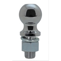 Quick Products 2in Chrome Hitch Ball 1in Diameter x 2in Long Shank 6 000 Lbs.