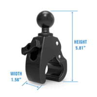 Ram Mounts Small Tough-Claw w/ 1.5 in Diameter Rubber Ball