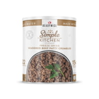 ReadyWise Simple Kitchen FD Beef Patty Crumbles - 3 CT Case