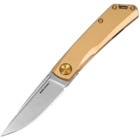 Real Steel Luna Eco Framelock Gold 2.75 in Stainless Steel Folding Knife