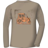 Realtree Rt Women's T-shirt Long Sleeve Large "tractor" Khaki<