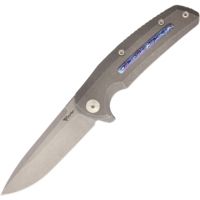 Reate Knives Epoch Framelock Stonewash Folding Knife