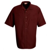 Red Kap Men's Short Sleeve 100% Polyester Camp Shirt
