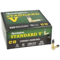 Remington 22 Thunderbolt .22LR 38 Grain Lead Round Nose Brass Rimfire Ammunition