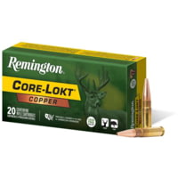 Remington Core-Lokt .300 AAC Blackout 120 grain Copper Hollow Point CHP Brass Rifle Ammunition