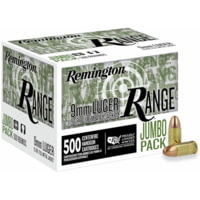Remington 9mm Luger 115 Grain FMJ Range Pistol Ammunition