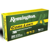 Remington Core-Lokt 7mm Backcountry 175 Grain Jacketed Soft Point Brass Cased Rifle Ammunition