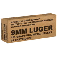 Remington B9 mm3 Overrun 9 mm Luger 115 GR Full Metal Jacket (FMJ)
