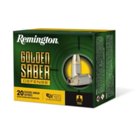 Remington Golden Saber Defense 10mm Auto 180 Grain Brass-Jacketed Hollow Point Nickel Plated Brass Cased Centerfire Pistol Ammunition