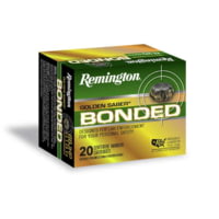 Remington Golden Saber Defense 10mm Auto 180 Grain Bonded Brass Jacketed Hollow Point Brass Nickel-Plated Brass Cased Centerfire Pistol Ammunition