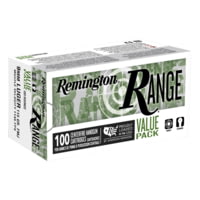 Remington Range 9mm Luger 115 Grain Full Metal Jacket Brass Cased Pistol Ammunition