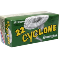Remington 22 Cyclone .22 Long Rifle 36 Grain Hollow Point Brass Cased Rimfire Ammunition
