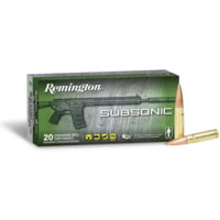 Remington Subsonic 45-70 Government 300 Grain Boat Tail HP Brass Rifle Ammunition