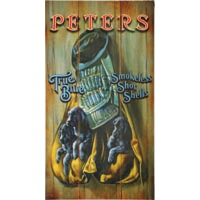 Remington True Blue Puppies Wood Sign