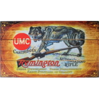 Remington UMC Cartridges Wolf Wood Sign