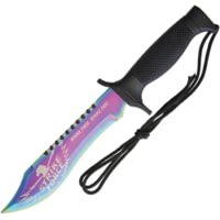 Renegade Tactical Steel Rainbow Tactical Bowie Knife