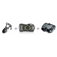 Ricoh Adventure Kit w/ WG-20 Camera, Jupiter III+ 8x22mm Binocular &amp; Eat'n Tool