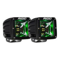 Rigid Industries Radiance Scene LED Flush Mount Black Lights w/ Backlight Lights