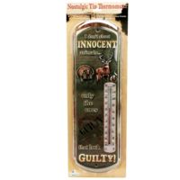 River's Edge 5in.x17in. Tin Durable Power Coated Thermometer