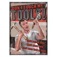 River's Edge Tool Rules Tin Sign 12x17 1448
