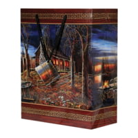 River's Edge Gift Bag Medium - Cabin Scene