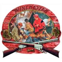 Rockin' W Brand Winchester 3d &quot;deer Camp Surprise&quot; 15&quot;x14&quot;