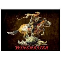 Rockin' W Brand Winchester Dark Horse &amp; Rider Rug 52&quot;x37&quot;