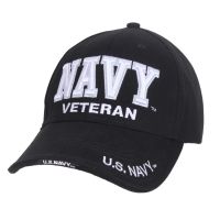 Rothco Deluxe Low Profile Military Branch Veteran Cap, Navy