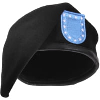 Rothco Inspection Ready Black Beret w/ Flash