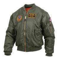 Rothco MA-1 Flight Jacket w/ Patches - Men's