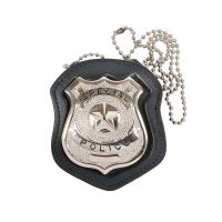 Rothco NYPD Style Leather Badge Holder w/ Clip