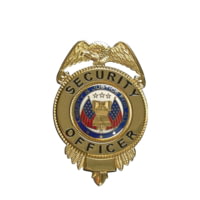 Rothco Security Officer Badge w/ Flags