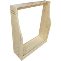 Rush Creek Creations Free Standing Wood 7-Gun Storage Rack