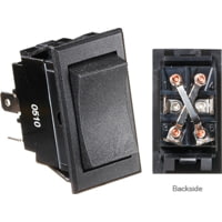 RV Designer S221 DC Rocker Switch 20 Amp Mom On/Off/Mom On 4 Terminal