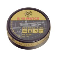 RWS 2315014 R10 Match Pellets .177 Wadcutter Pellet Lead 500