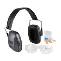 Safariland 1218592 Professional Eye &amp; Ear Range Kit Earmuff/Plugs/Glasses 33 DB