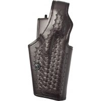 Safariland 200 "Top Gun" Mid-Ride, Level I Retention Holster - Cordovan Basketweave, Right Hand 200-69-071