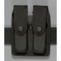 Safariland 4110 Magazine Holder, Double - Plain Black, Ambidextrous 4110-76-4V