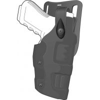 Safariland 6275 Raptor Level II Plus, Low-Ride UBL Holster - Hi Gloss Black, Left Hand 6275-77-92