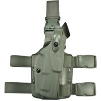 Safariland ALS Tactical Holster w/ Quick Release Leg Harness - OD Green, Right 6305-91-561