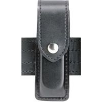 Safariland 76 Single Handgun Magazine Pouch - Plain Black, Ambidextrous 76-383-2