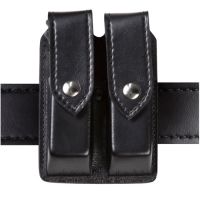 Safariland 77 Double Handgun Magazine Pouch - Plain Black, Ambidextrous 77-210-2HS